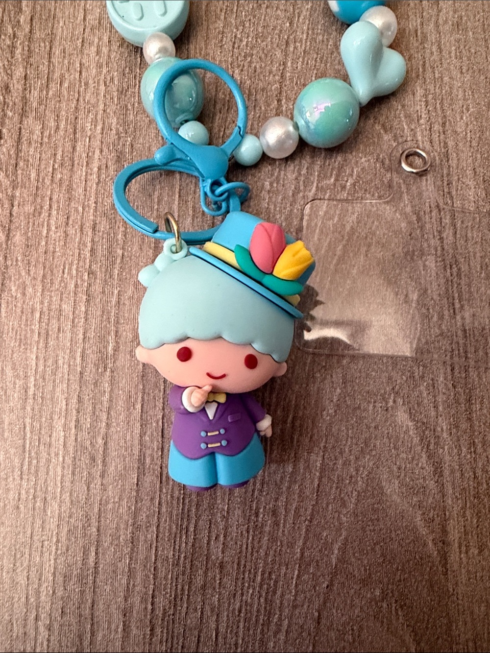 Kiki Blue Character Beaded Phone Charm Keychain NWOT - Picture 2 of 2